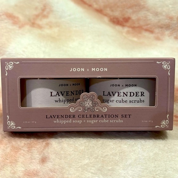 Joon X Moon Lavender Celebration Set Scented Whipped Soap & Sugar Cubes NWT - Picture 1 of 14